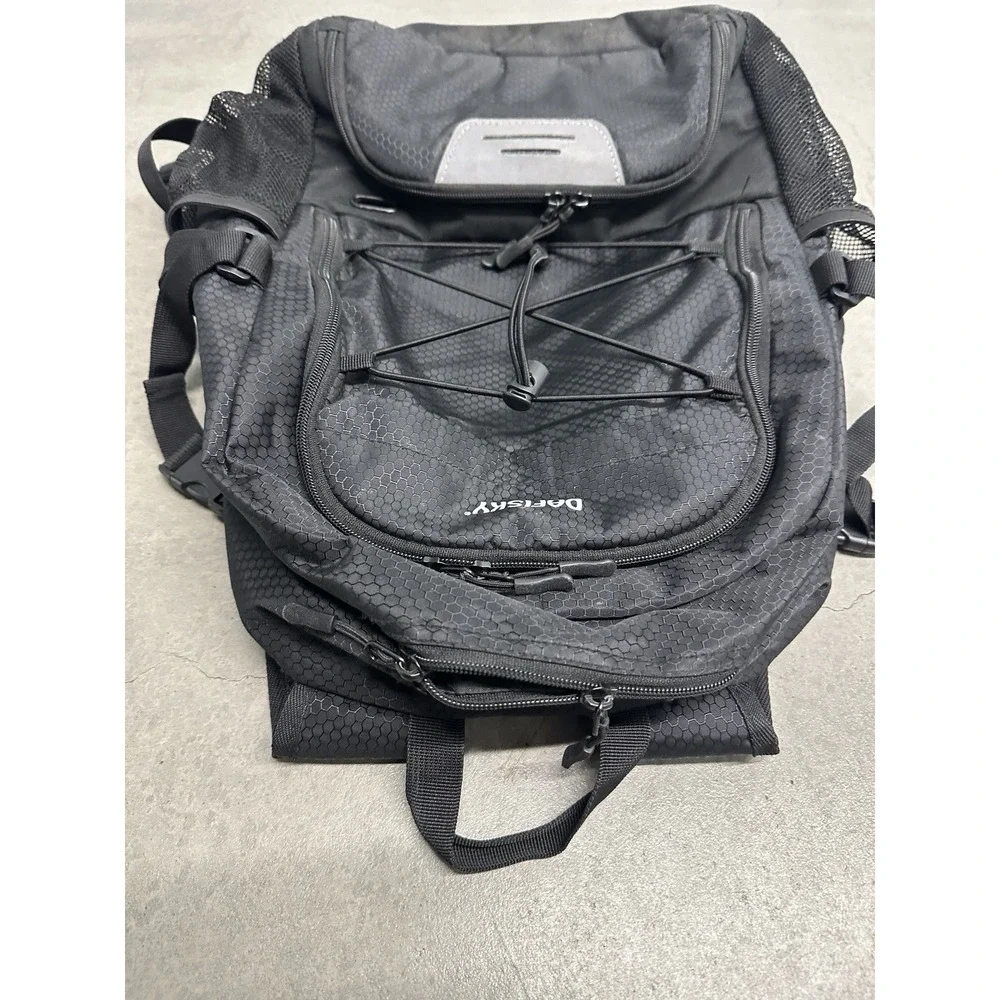 DAFISKY Basketball Backpack 30L Black Ball Shoe Compartment Sports Bag